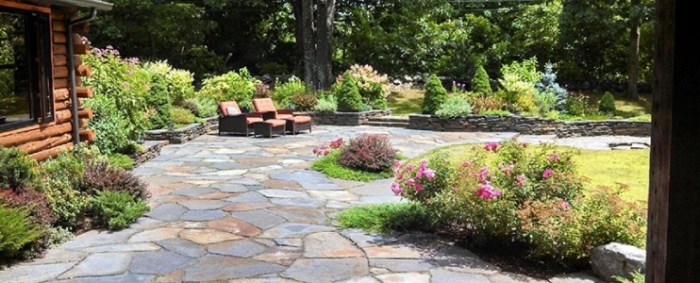 Granite wall stone retaining walls hardy weathered island natural cape