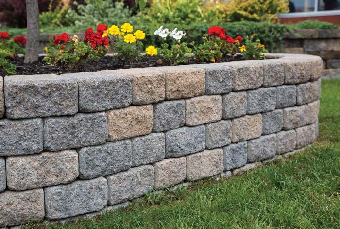 Stone retaining wall natural landscape walls cording cordinglandscape built