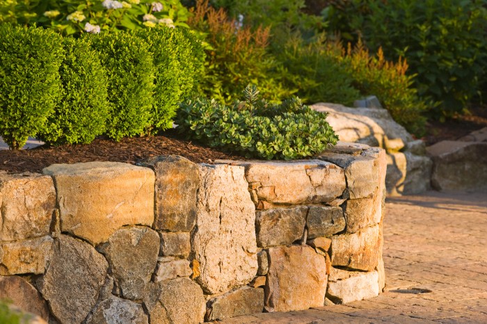 Stone wall benefits walls landscaping entertainment