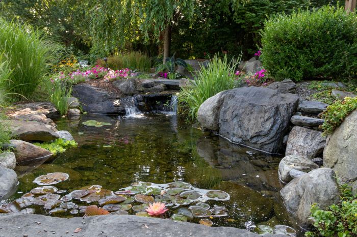 Bassin construire cascade statue ponds bassins zen pimphomee housetodecor